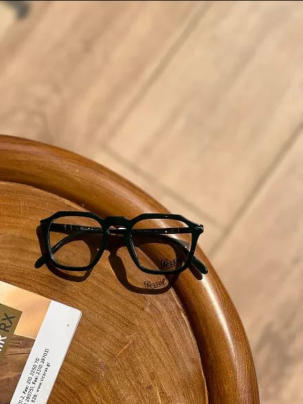 Glasses on wooden surface