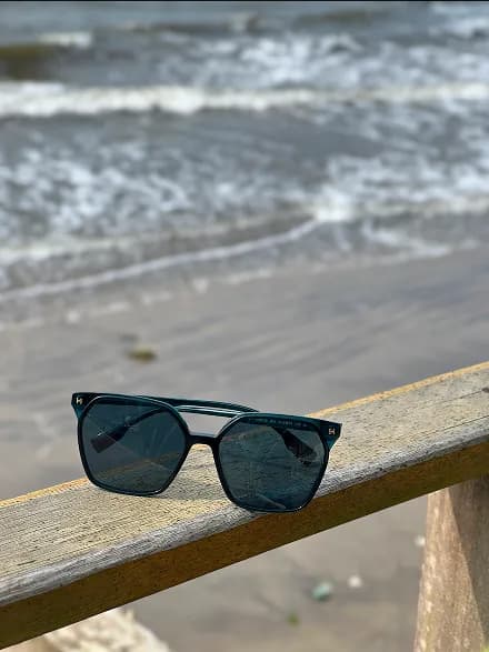 Sunglasses on beach